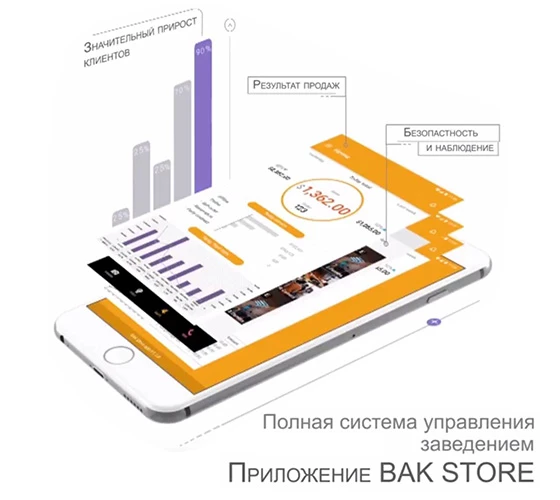 полная система управления заведением - приложение BAK Store
