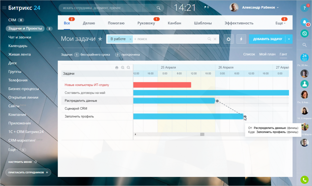 Битрикс 24 управление проектами и задачами
