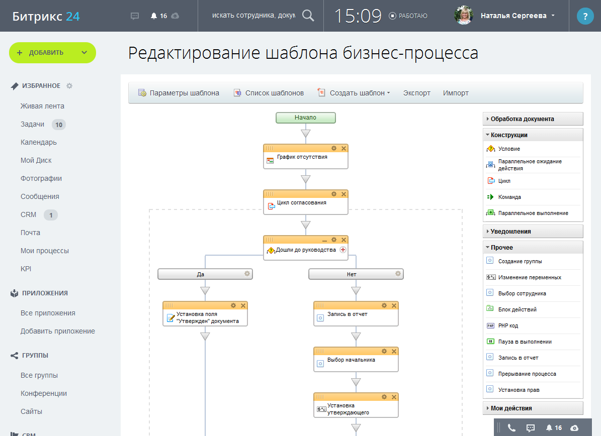 Битрикс группы и проекты